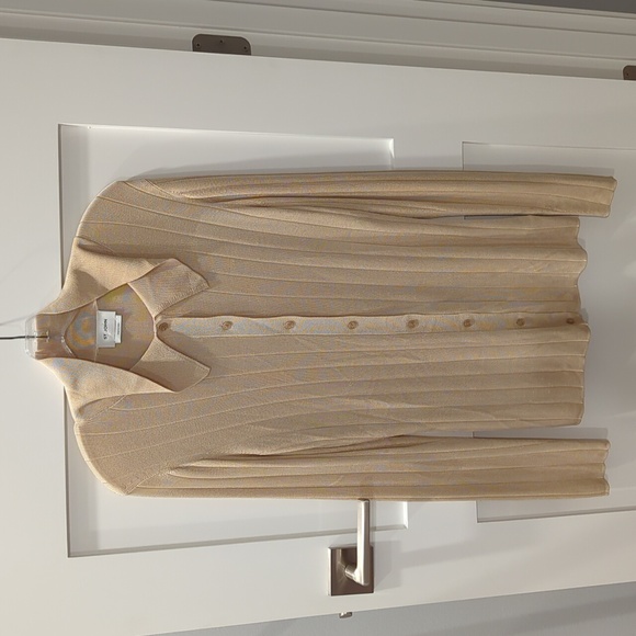 St. John Tops - St. John Button Front Ribbed Knit Top